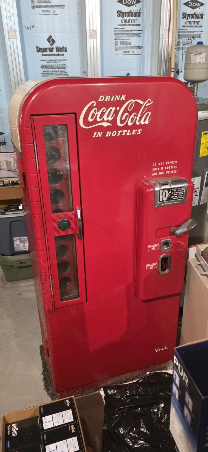 Original Unrestored 1956 Vendo H81B Coke Machine, Coca Cola
