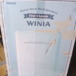 Winia Retro Style 2.8 cu.ft. Refrigerator Mint Green