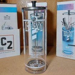 william marvy no.7 unbreakable disinfectant jar, 40 ounce Barbers Sanitizing Jar