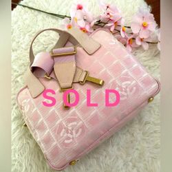 SOLD‼️Chanel Travel Line Two Way Crossbody Bag Pink