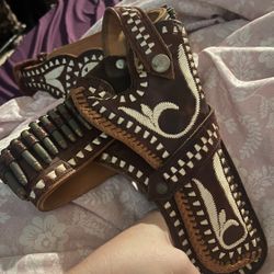 Antique Leather Vintage  Gun Holster