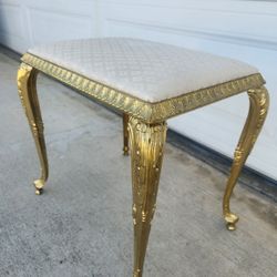 Gorgeous Antique Brass Ottoman/bench.