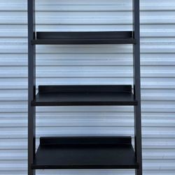 72” 5-Shelf Ladder Bookshelf with Stacked Storage Options. Mounting Type  Wall Mount Room Type Office, Study Room