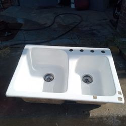 Drop In Under Mound Dubble Bowl Kitchen Sink