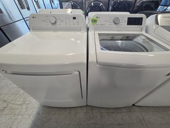 Lg Top Load Washer And Electric Dryer Set Used Good Condition With 90day's Warranty 