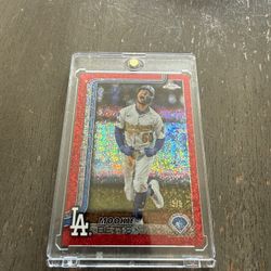 2025 Topps Chrome -Mookie Betts red magenta Speckle Refractor 5/5 case hit