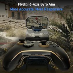 FLYDIGI Vader 5 Pro PC Controller, FORCEFLEX Joysticks, 3ms Ultra-Low Latency, FORCESWITCH Triggers, 8 Extra Buttons, Triggers & Grips Vibration, 1000