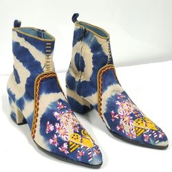 Anthropologie Meher Kakalia MANI POINT HEEL BOOT HAWAIIAN SANDS