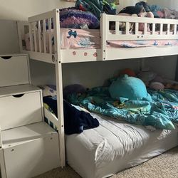 Bunk Bed (with Detachable Slide And Ladder)