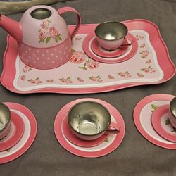 Rose Tin Tea Set