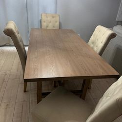 Dining set with 4 chairs