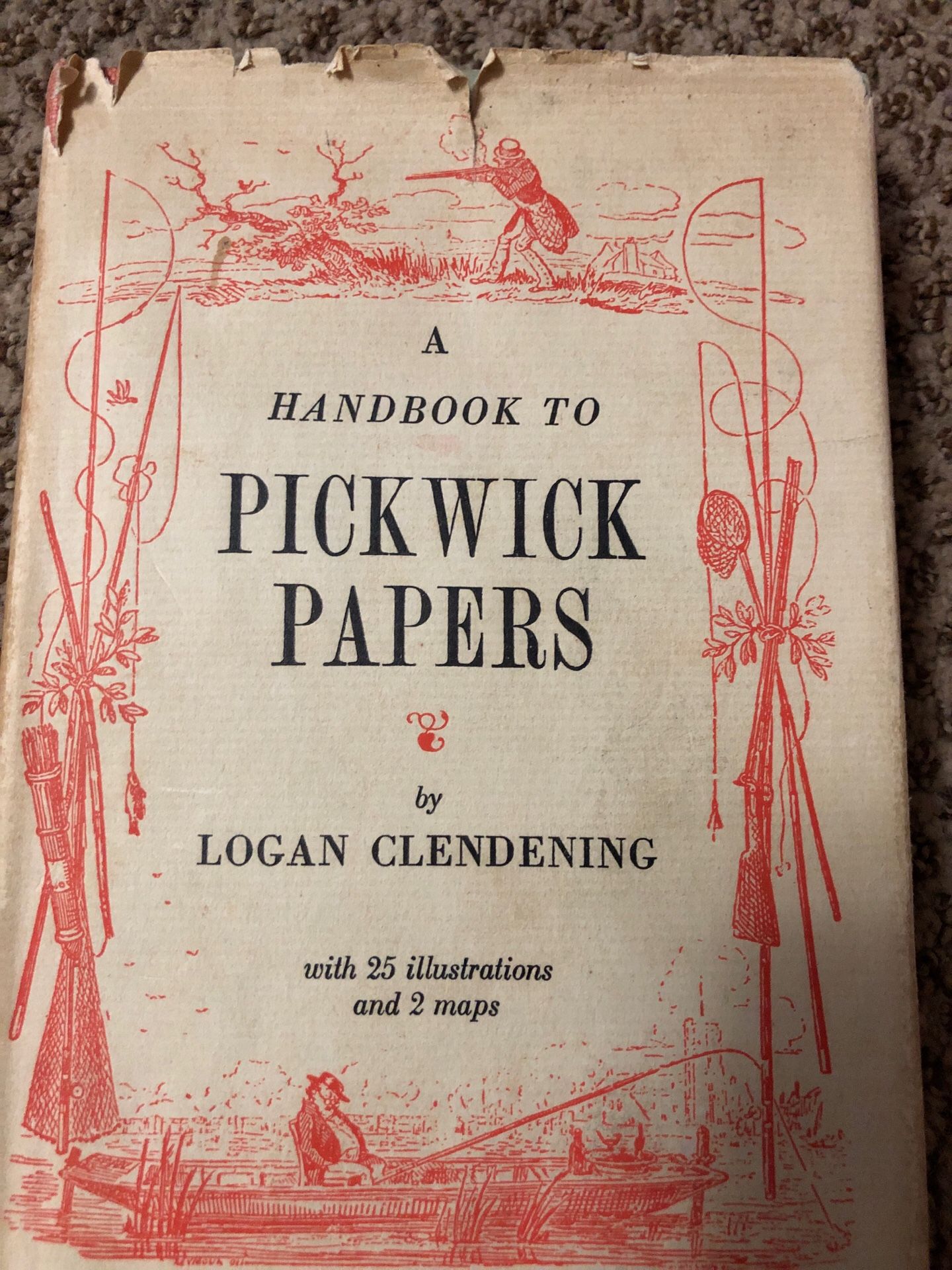 A Handbook To Pickwick Papers. By Logan Clendening. First Edition