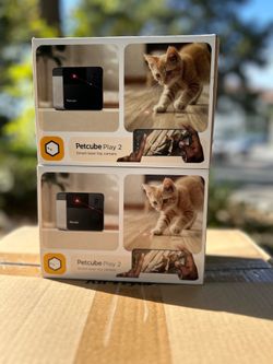 Petcube Play 2 Wi-Fi Pet Camera with Laser Toy Indoor Camera, Night Vision