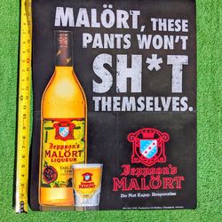 Funny Promo Jeppson's Malort Chicago Illinois USA Brand Logo 18x24" Poster New