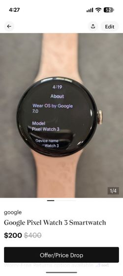 Google Pixel 3 Smart watch