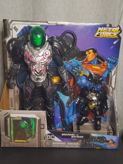 DC Metal Force Brainiac vs Batman 12″ Deluxe Action Figure Set – Brand New