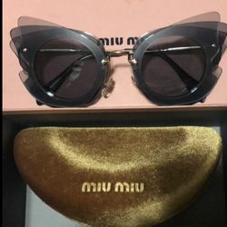 Miu Miu Grey Butterfly Sunglasses