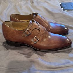 MAGNANNI Monk Strap Dress Shoes (never worn)