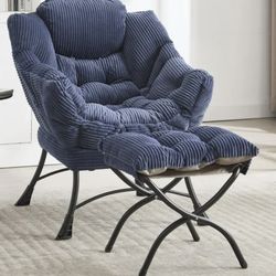 Lazy chair w/foldable ottoman