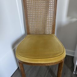 Vintage Cane Back Dining Chair 