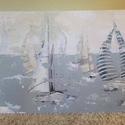 Large Sailboat Painting