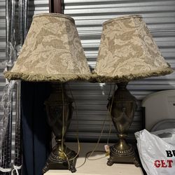 Antique Bronze Table Lamps 