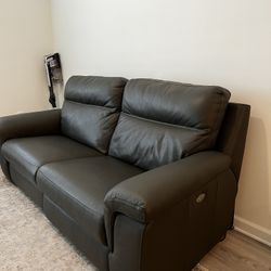 Leather Recliner Couch 