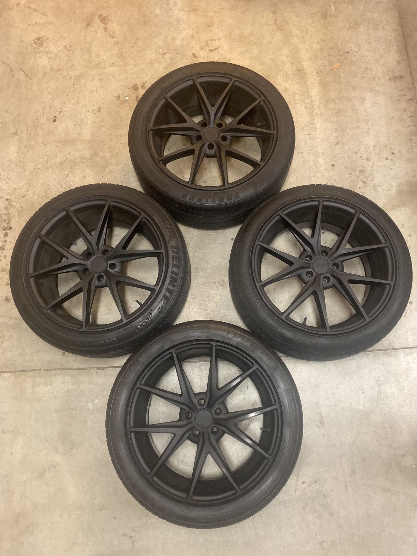 Niche Masano Matte Black 20 Inch Rims & Tires