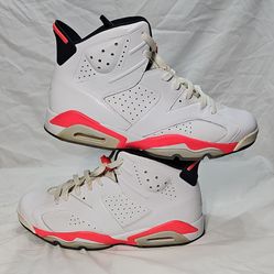 Jordan Air Jordan 6 Retro White Infrared Black Sneaker 384664-123