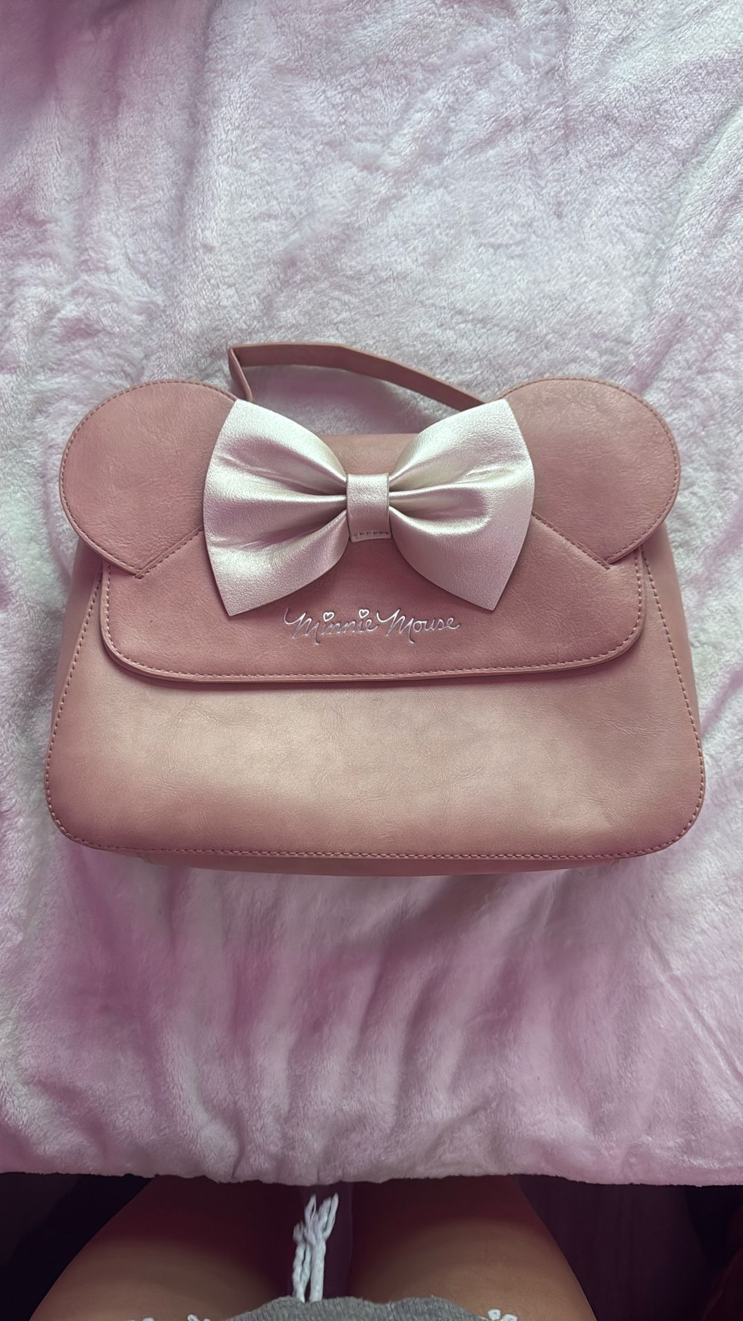 Minnie Mouse Loungefly Crossbody Bag (Pink)