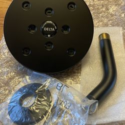 Matte Black Shower Head - Delta