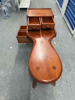 Maple Cobbler Wood Coffee Table Bench Shoe RARE