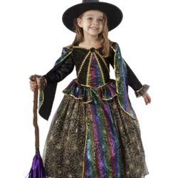 Teetot Princess Factory Midnight Witch Costume Kids Size 5-6 New 
