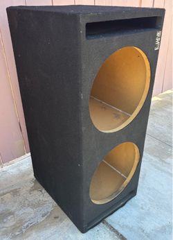 E-Line Dual Subwoofer Speaker Cabinet Box.