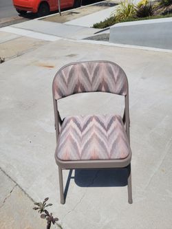 Padded folding chairs
