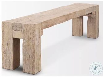 McArthur Whitewash Reclaimed Wood Bench  The McArthur Bench, part of the McArthur Collection, showca
