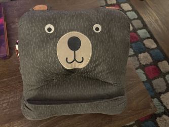 Pillowfort Tablet Holder - Bear Design, Side Pockets, Rear Pocket
