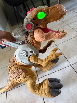 T. Rex Dinosaur Imaginext Jurassic World Escape Sound Lights Toy HUGE 33"