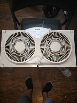 Window fan...broken flap...