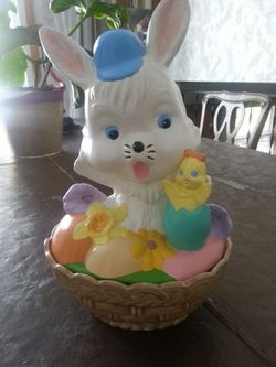 Easter Bunny candy dish