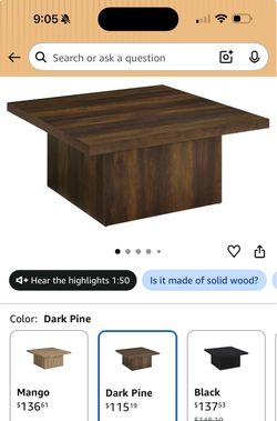 Coffee table