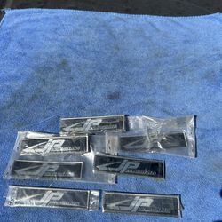 NEW Aluminum JP Auto Aerodynamics Body Kit Badges/Emblems (PICK UP FONTANA) All for $5