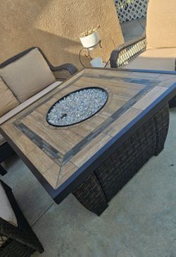 Fire Pit Patio Set/conversation Set/outdoor Furniture/Cash Only