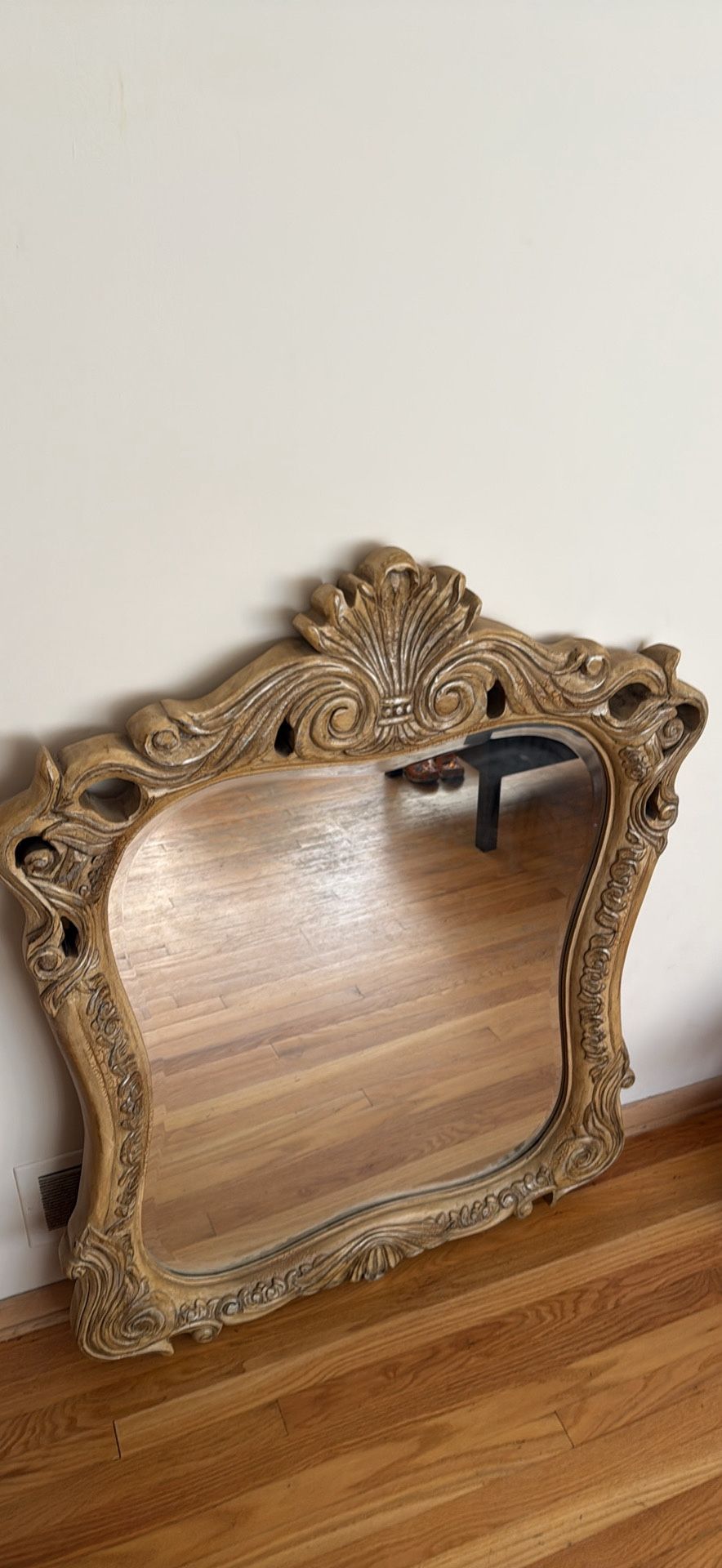 Antique Wood Mirror