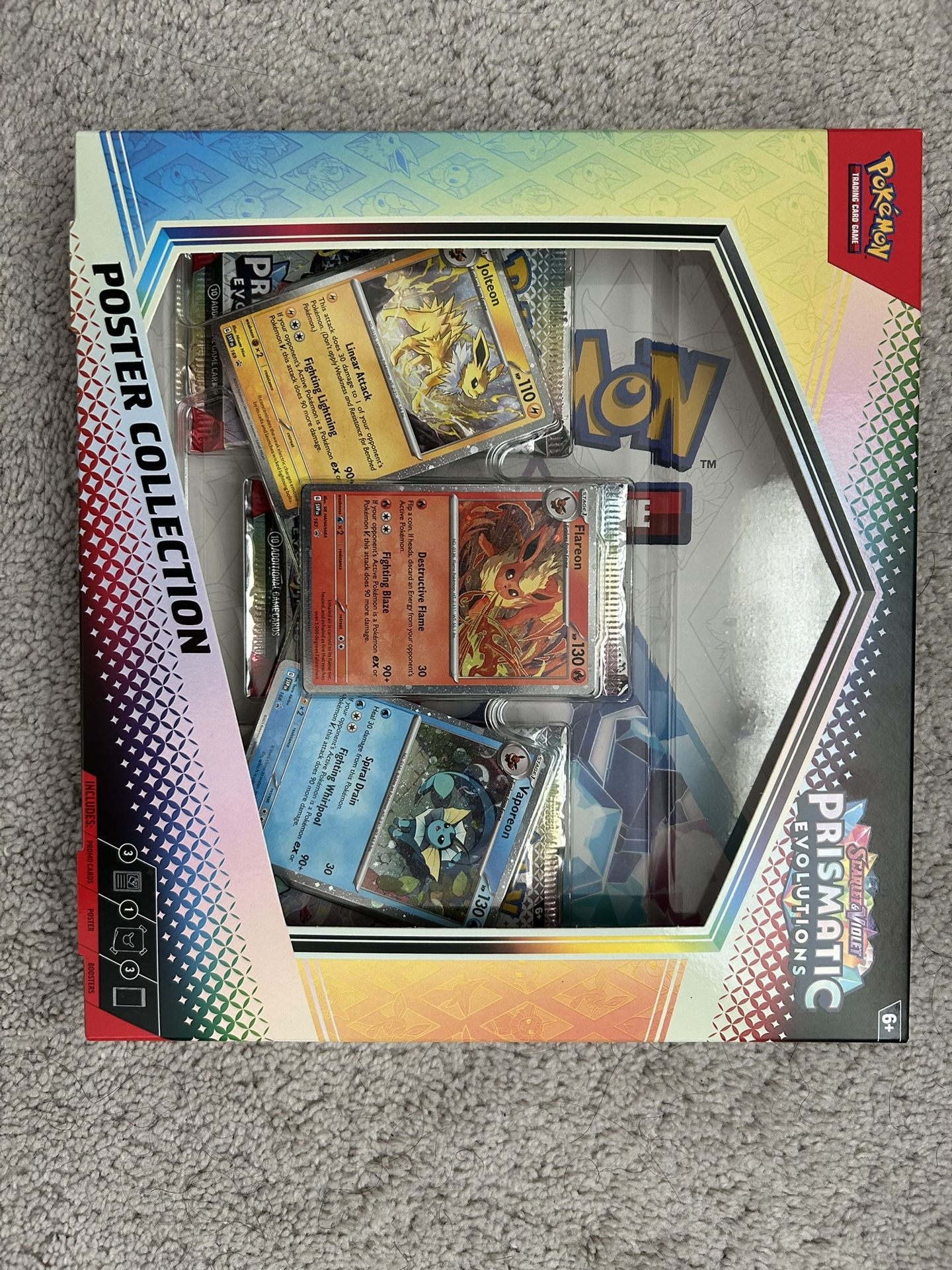Pokemon Prismatic Evolutions ETB, Binder Collection, Poster Collection Trading cards