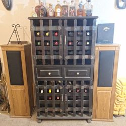 Unique Rustic Vino Cabinet 