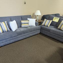 Brand New Made In US Sofa Loveseat Set On Sale