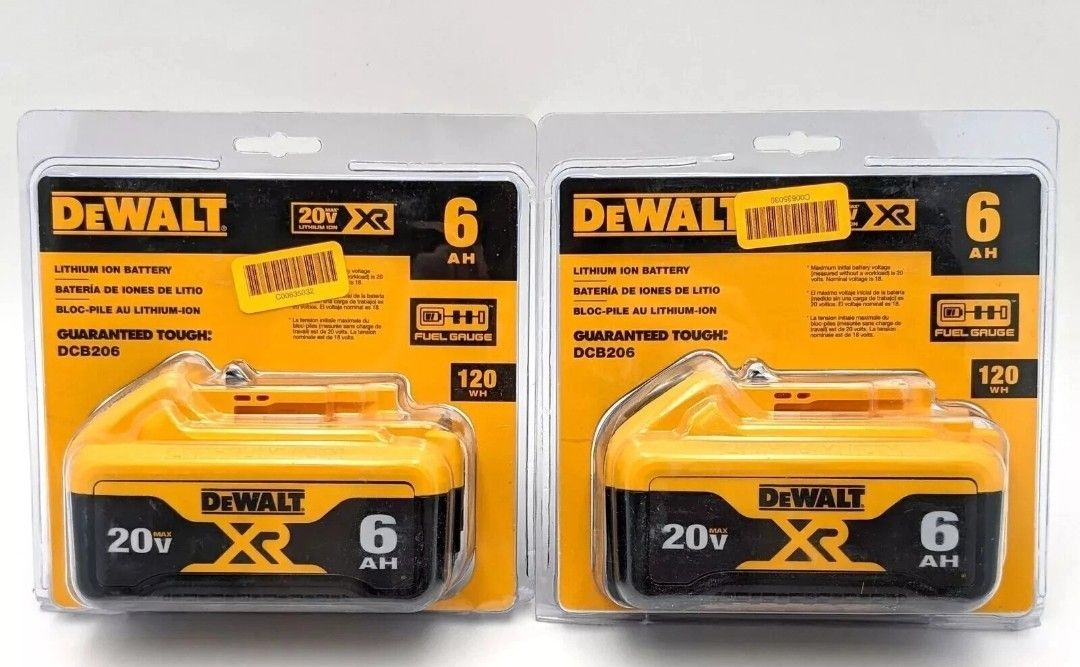 20v Dewalt Xr 6ah Batteries