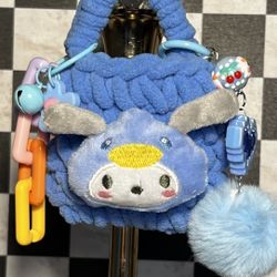 Crotchet Mini Sanrio Bag W/ Personalized Keychains