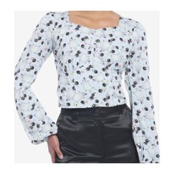 Studio Ghibli Spirited Away Soot Sprites Girls Crop Woven Top NWT Medium 